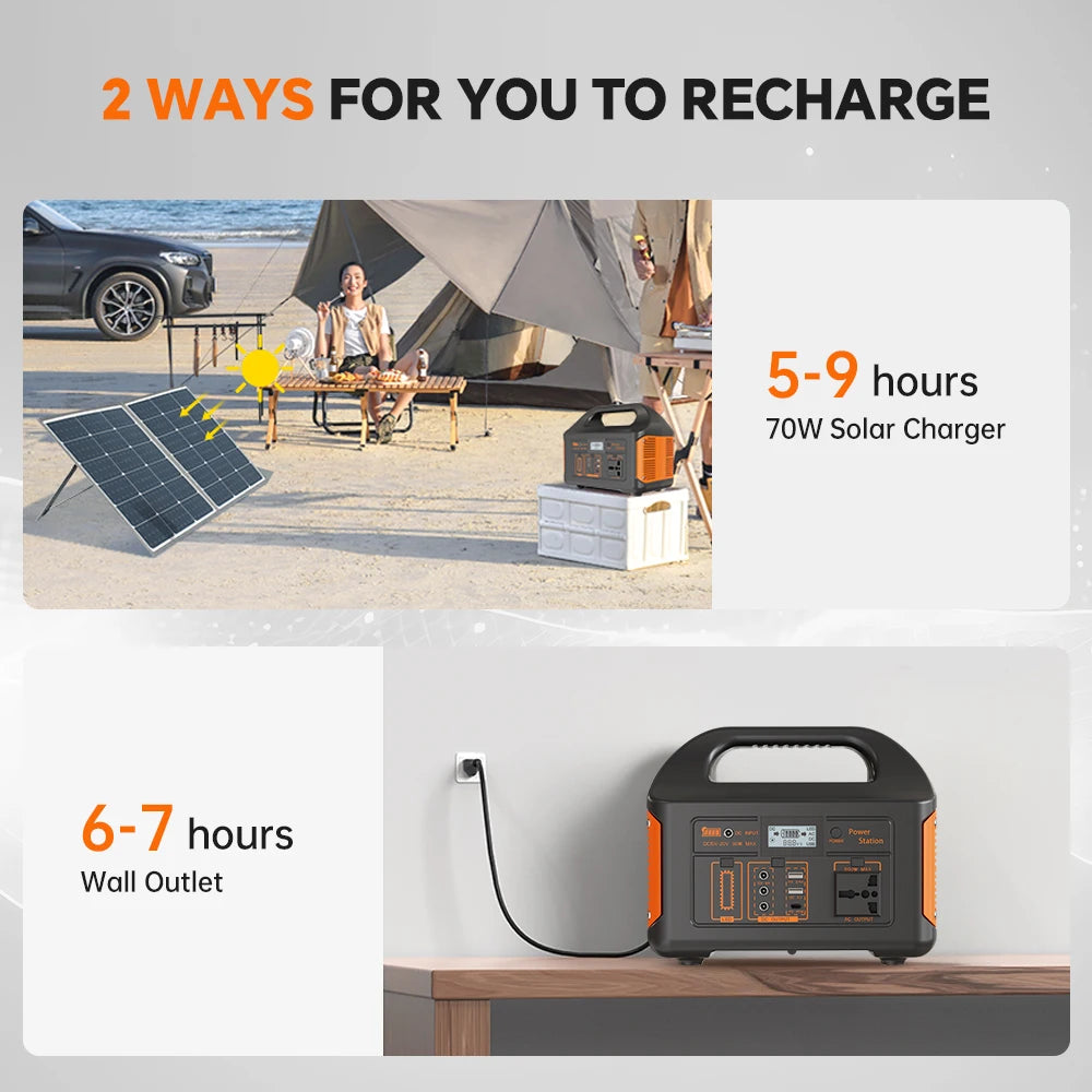 GaiaRay Portable Solar Power Station 500W 460Wh Outdoor