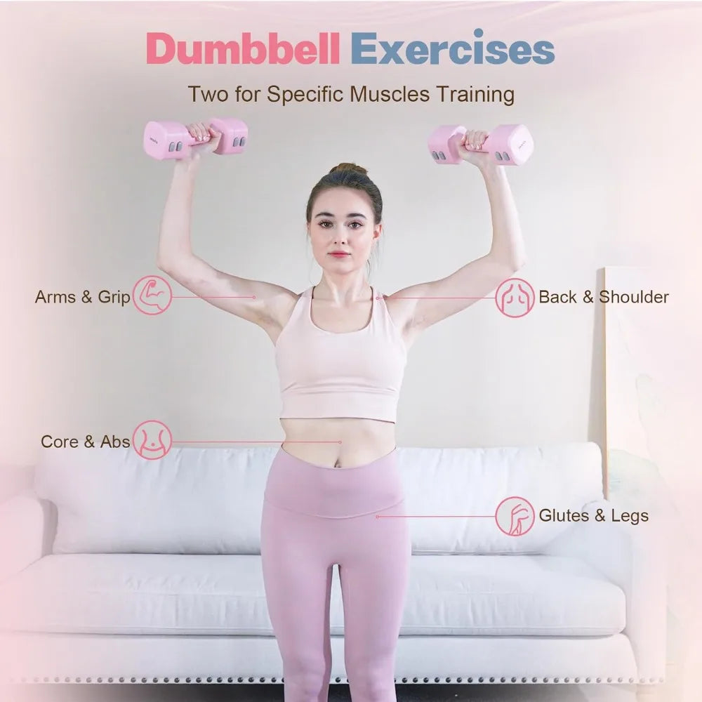 YTYIN Adjustable Dumbbells Set Of Two With Fast Adjustment