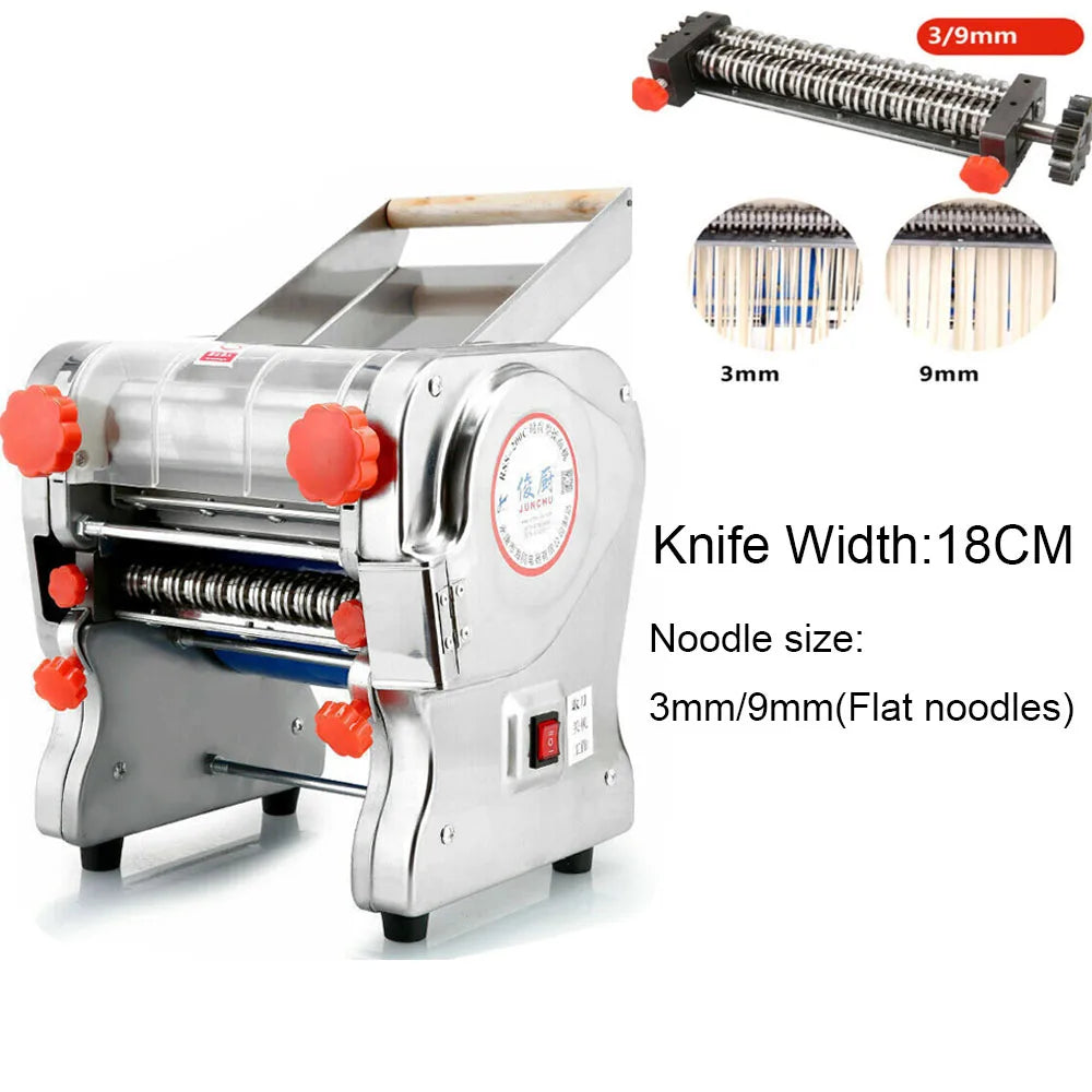 550W Electric Pasta Maker Stainless Steel Noodle Press Machine