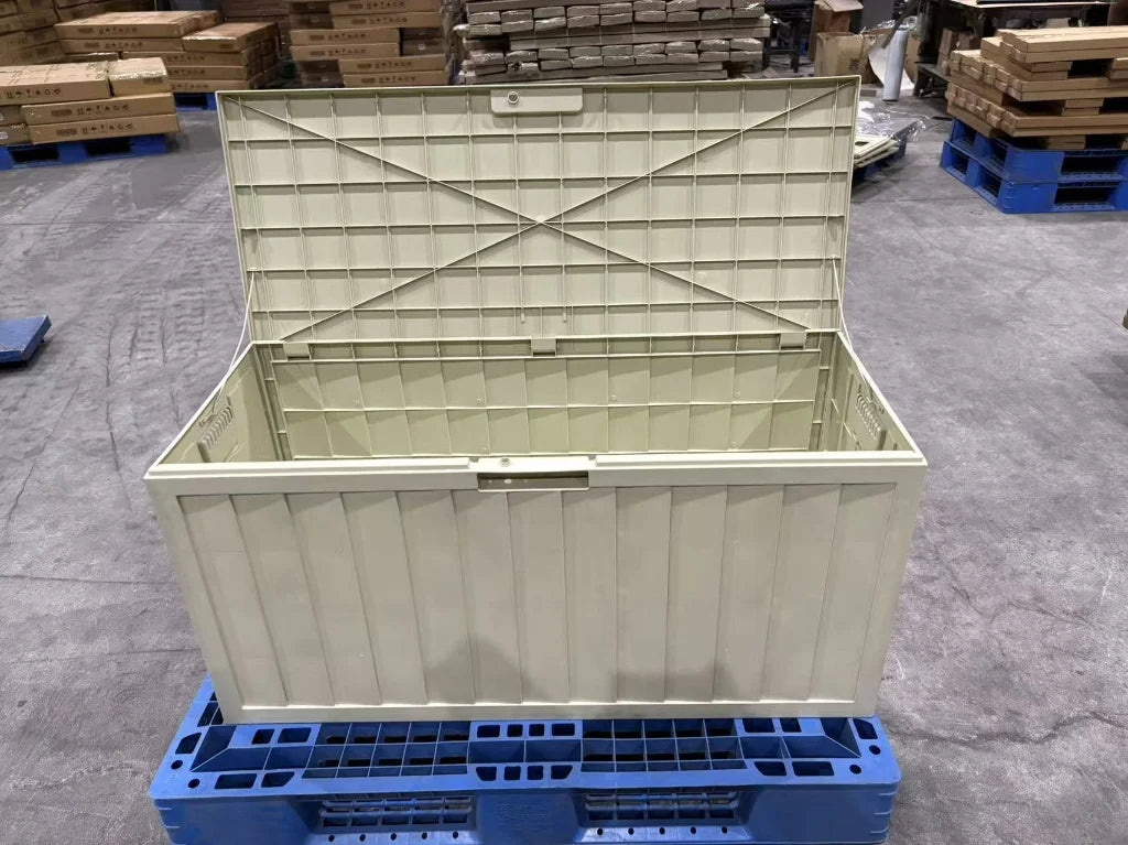 Heavy Duty UV Resistant Outdoor Plastic Storage Box With Wheels
