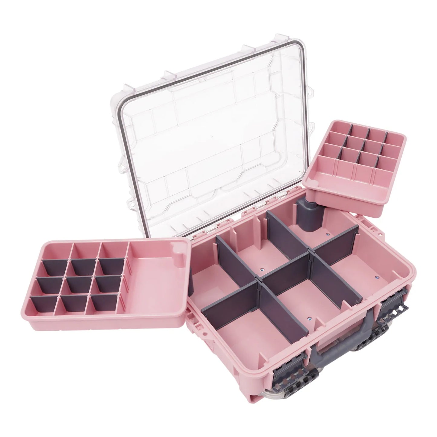 Fishing Tackle Storage Box With Removable Slots Waterproof