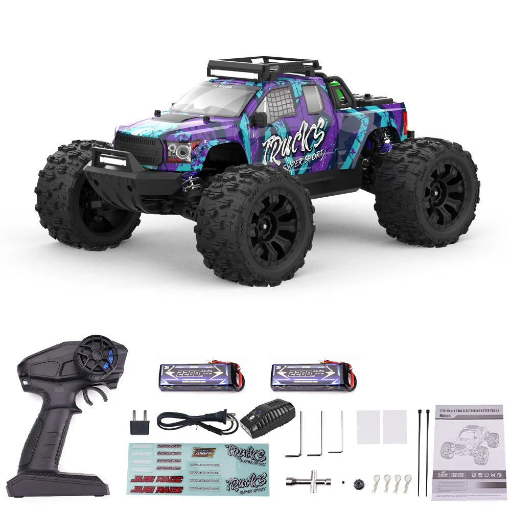1to14 Brushless RC Truck PT14R 4X4 Remote Control Car 50MPH