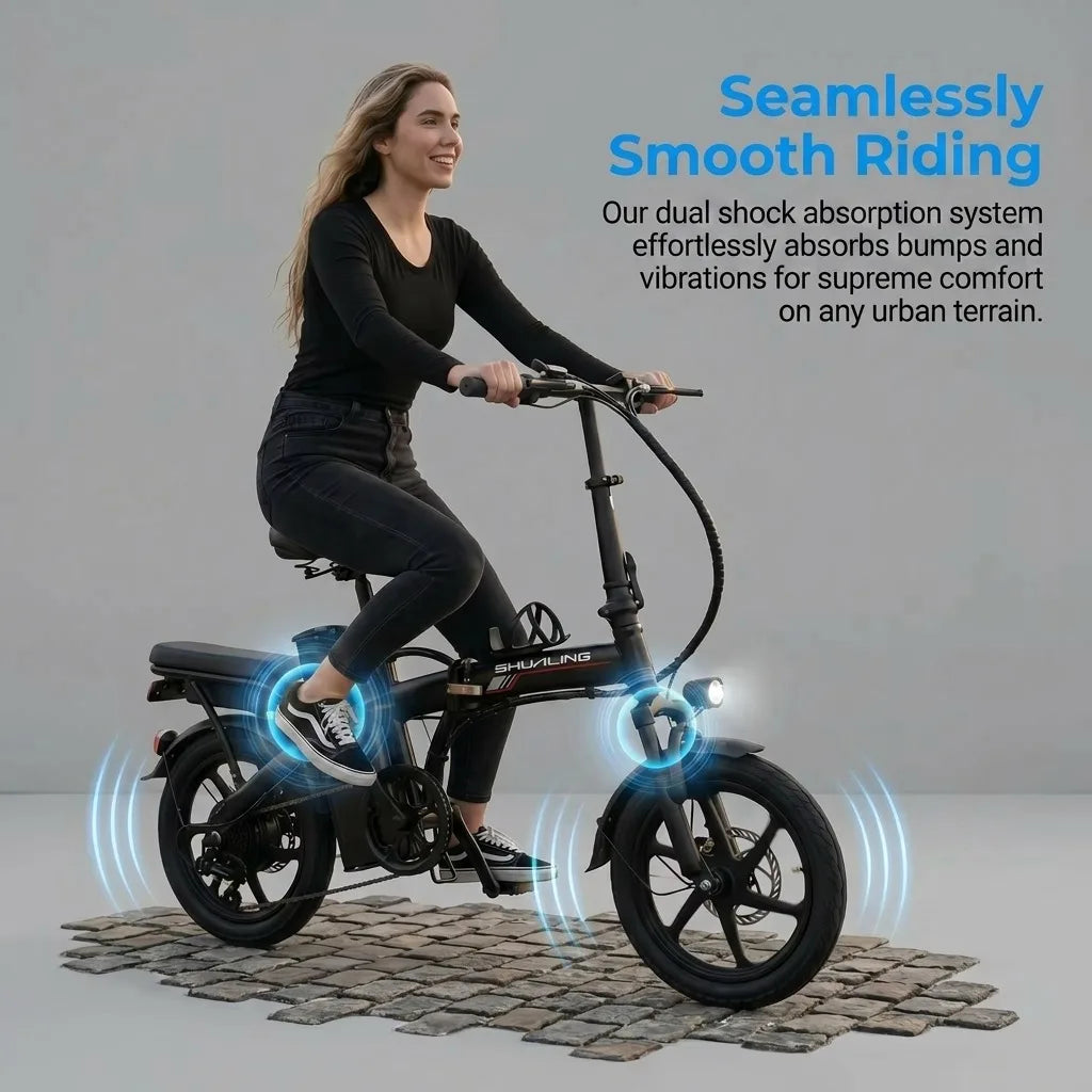 Adults Folding Electric Dirt Bike With 400 Watt Motor