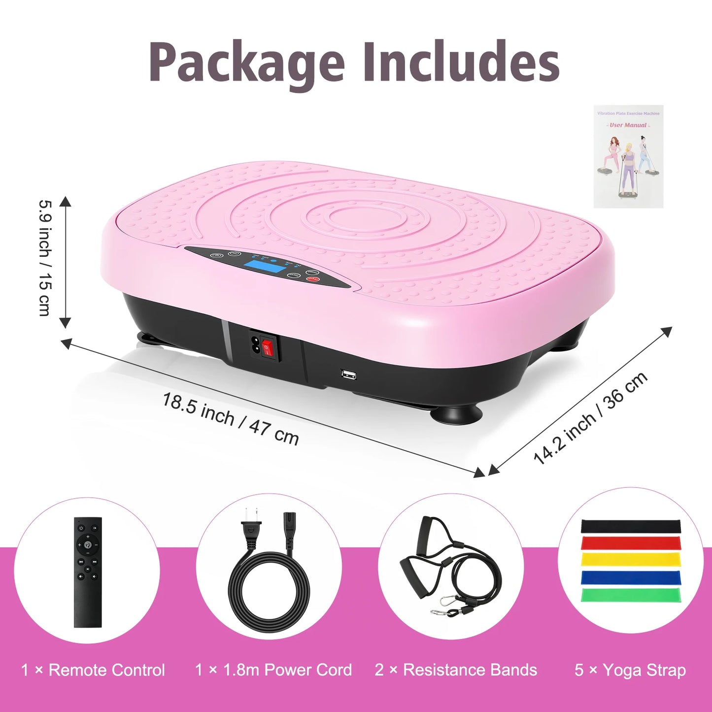 Portable Full Body Vibration Plate Exercise Machine