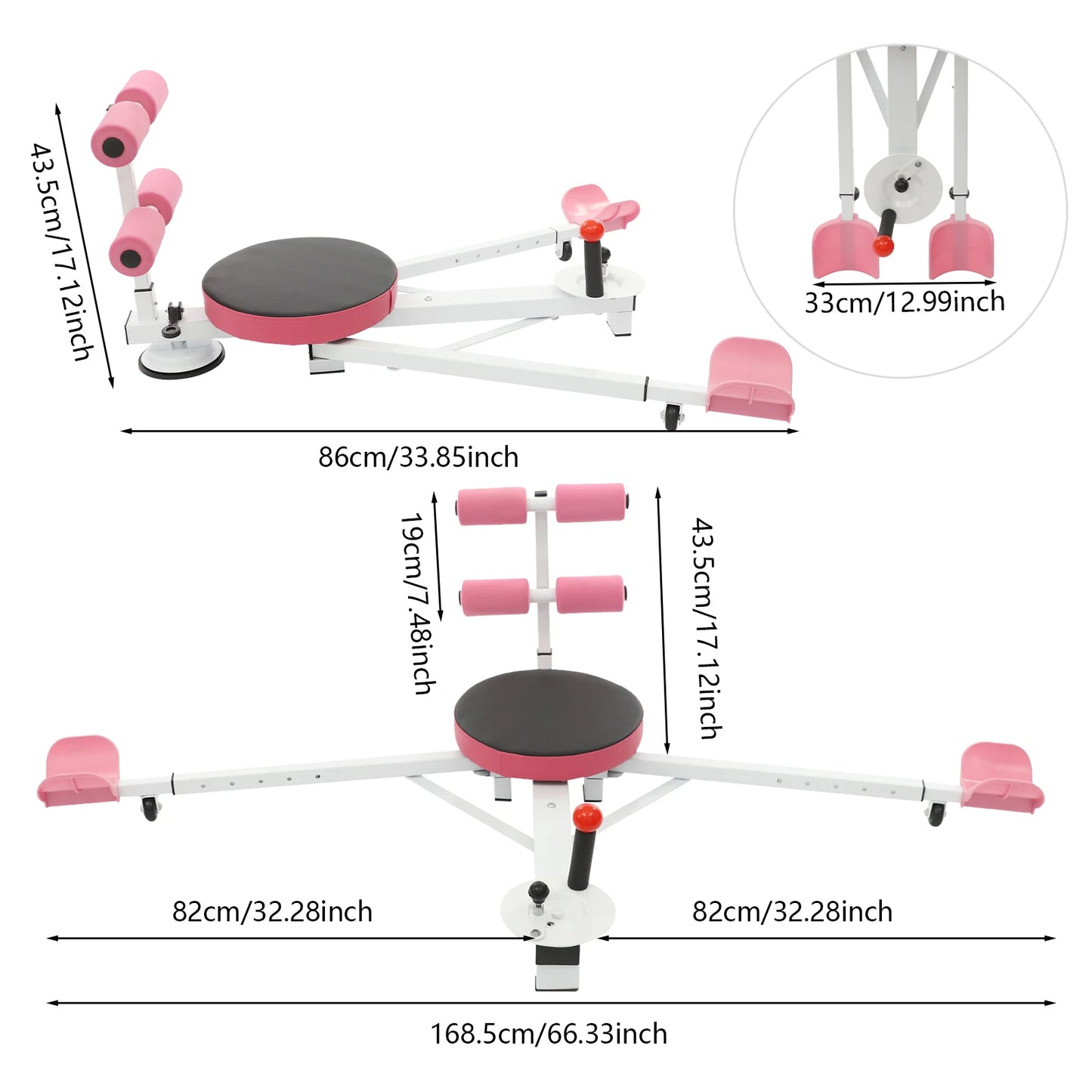 Heavy Duty Leg Split Machine With Adjustable Levels And Sponge Cushion
