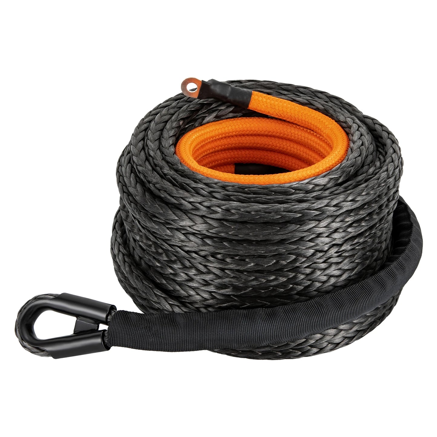 Winch Rope With Hook And Protective Sleeve 31500 Lbs Cable
