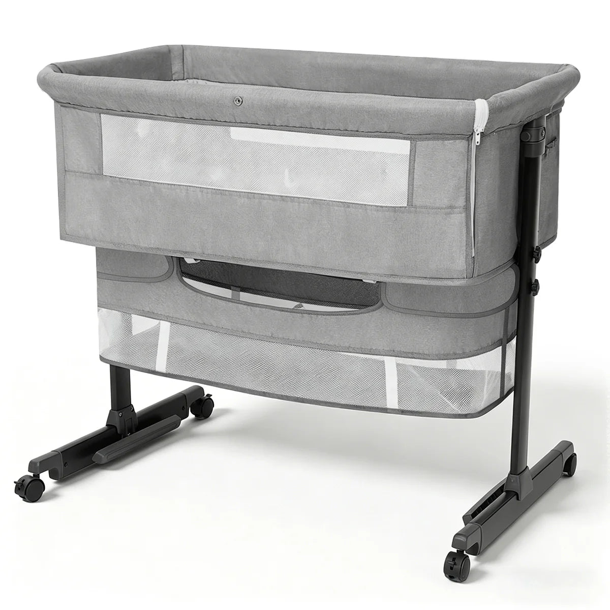 3 In 1 Foldable Baby Bassinet Bedside Sleeper Breathable Mesh