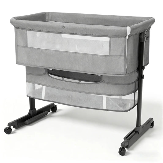 3 In 1 Foldable Baby Bassinet Bedside Sleeper Breathable Mesh