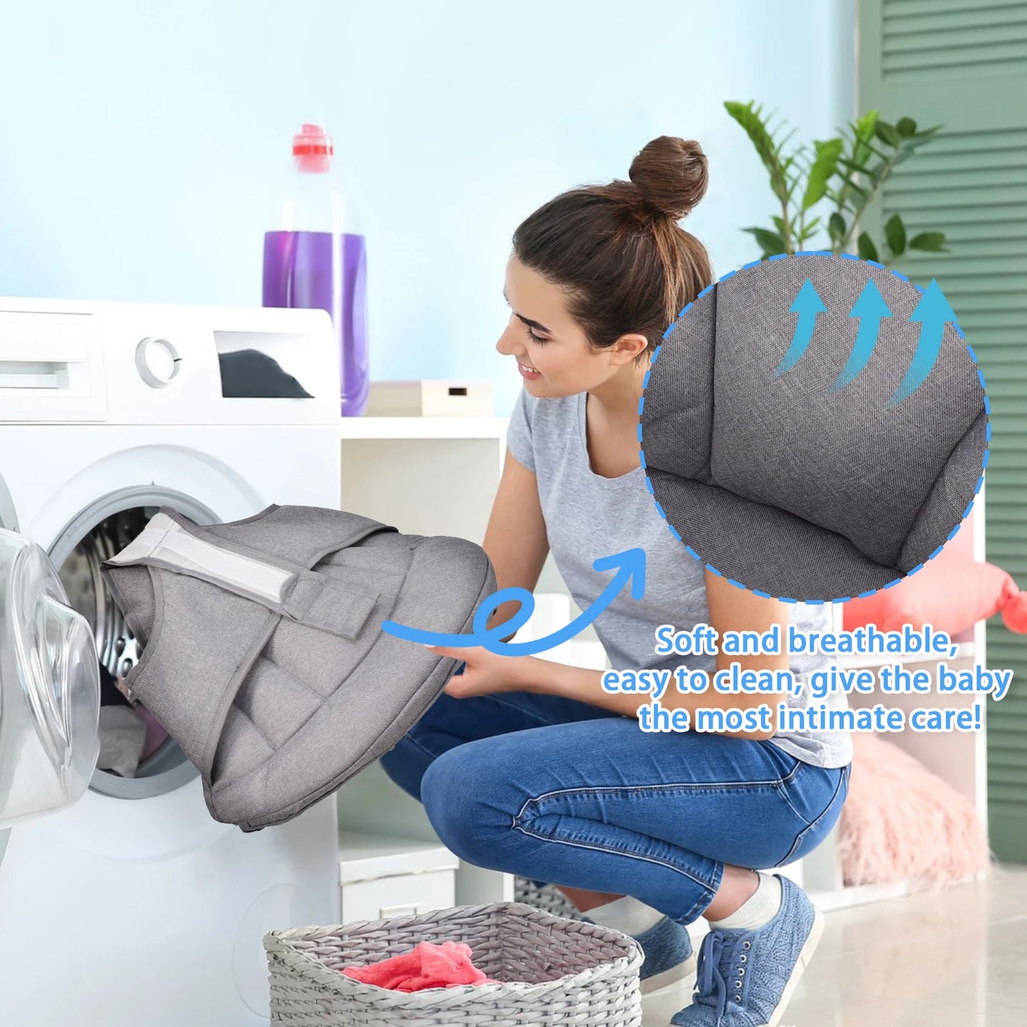 Baby Walker With Adjustable Height Foldable Design Wheels Tray