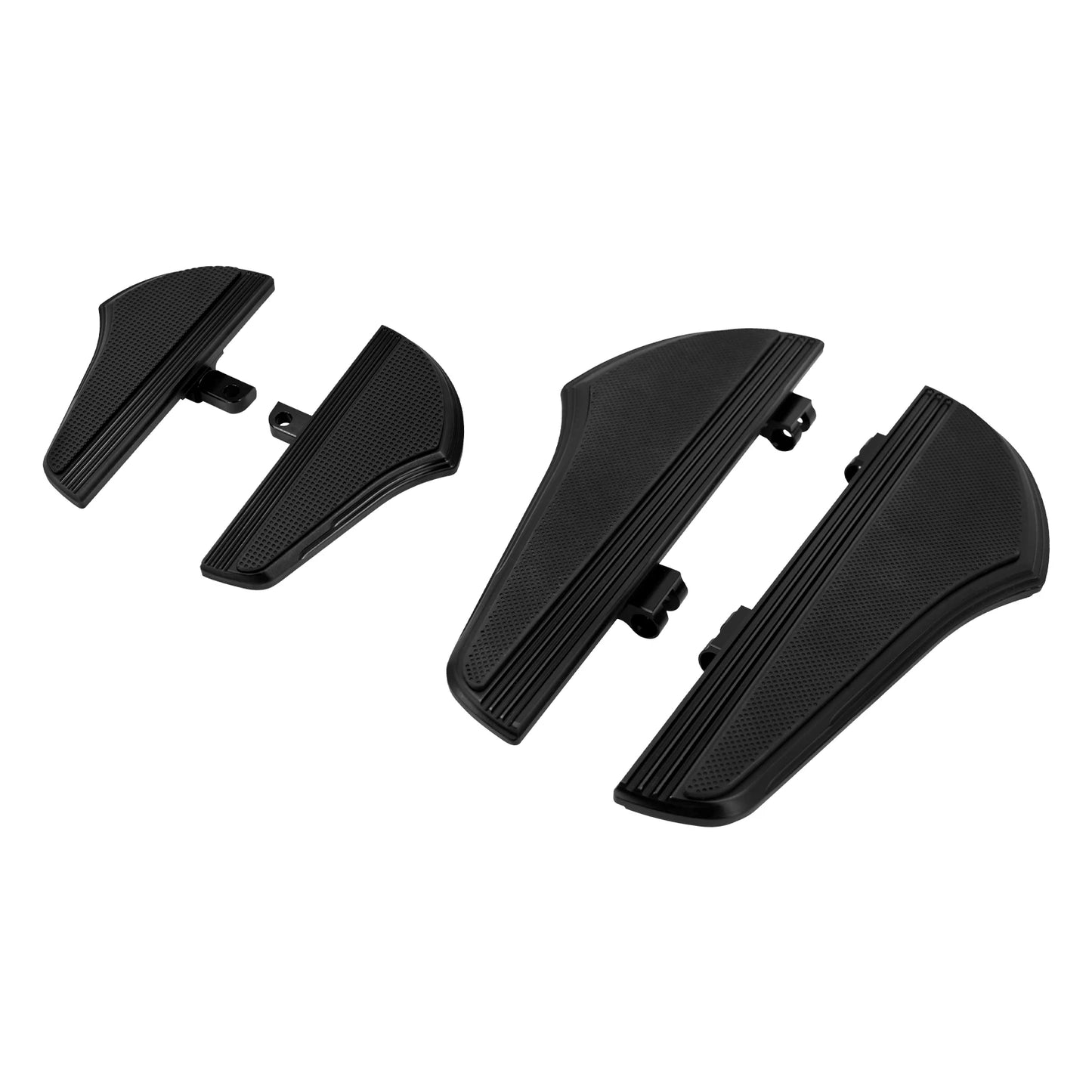 Mactions Black Defiance Floorboards For Harley Road Glide