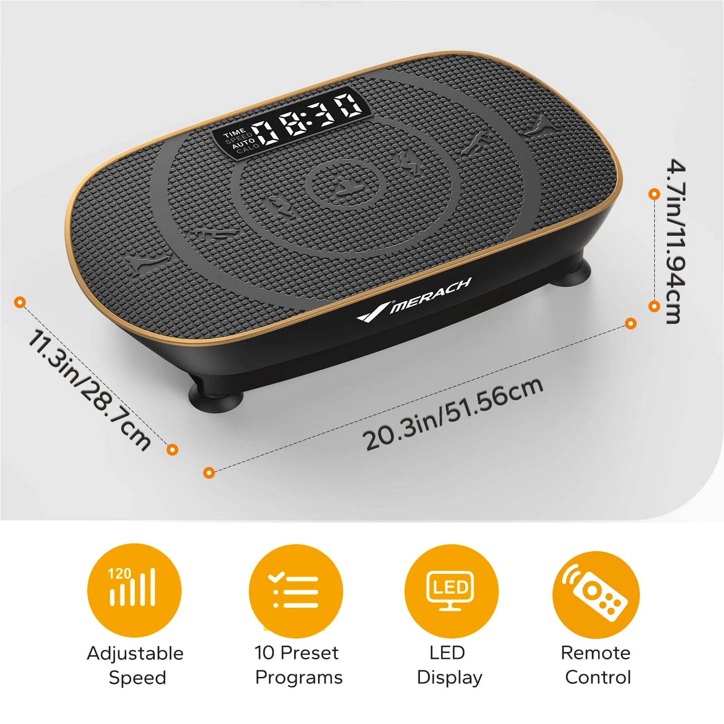 Merach Vibration Plate Exercise For Whole Body Workout
