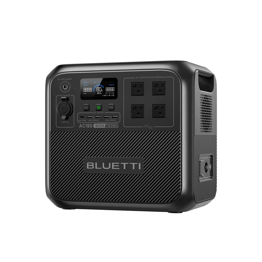BLUETTI AC180 1800W 1152Wh Solar Portable Power Station