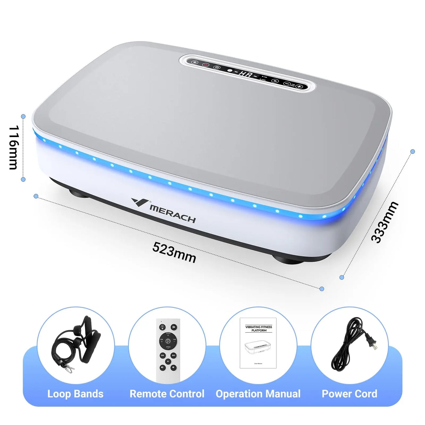 Merach Vibration Plate Exercise Machine for Whole Body Workout
