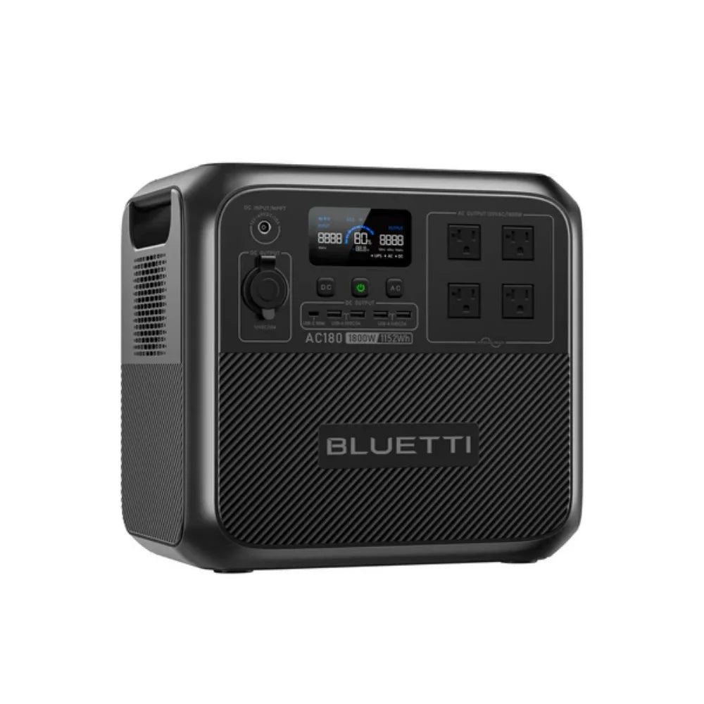 BLUETTI AC180 1800W 1152Wh Solar Portable Power Station