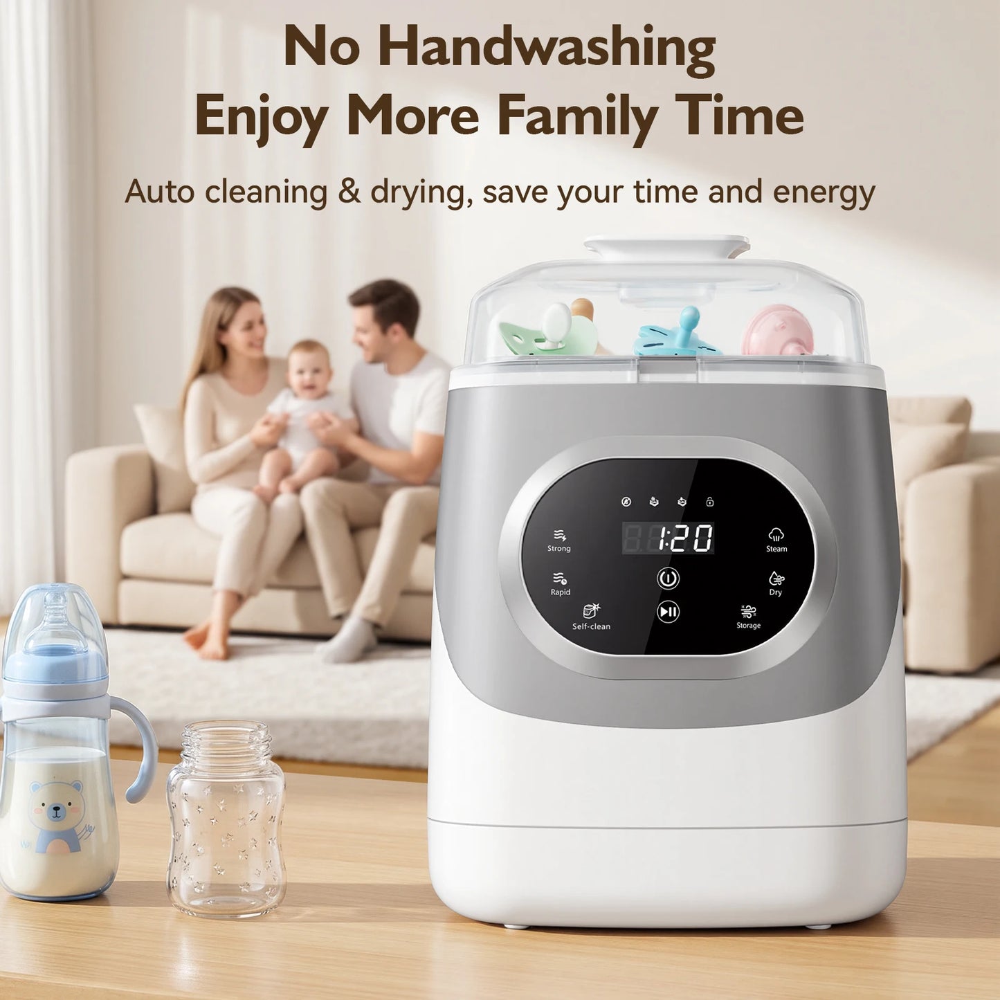 Multifunctional Baby Bottle Washer Sterilizer And Dryer For Pump Accessories