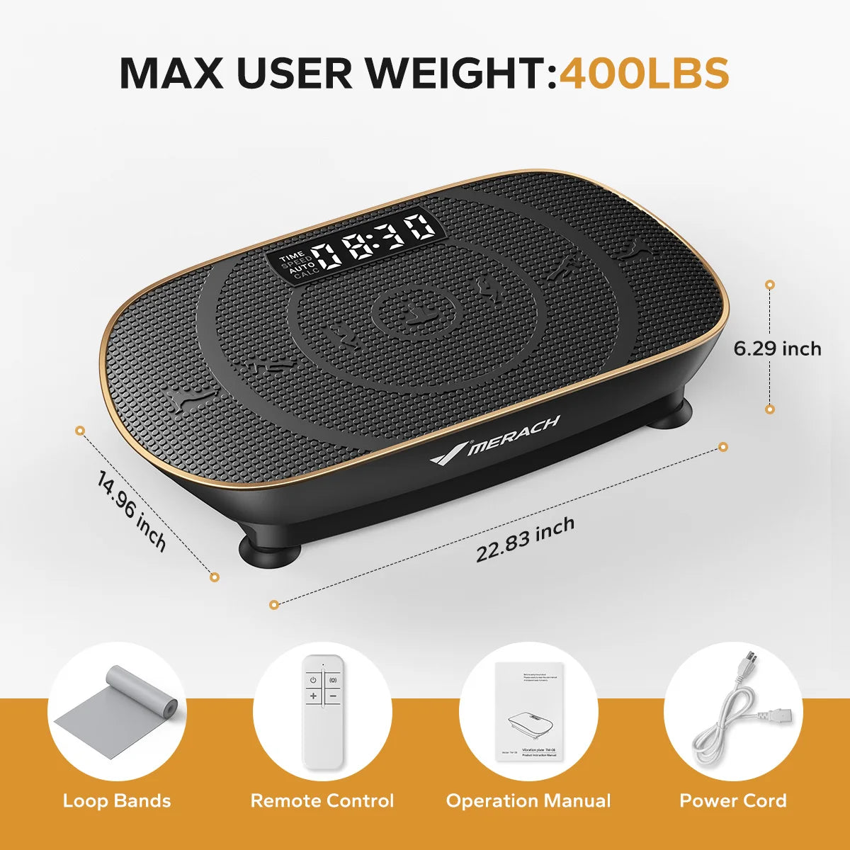 Merach Vibration Plate Exercise For Whole Body Workout