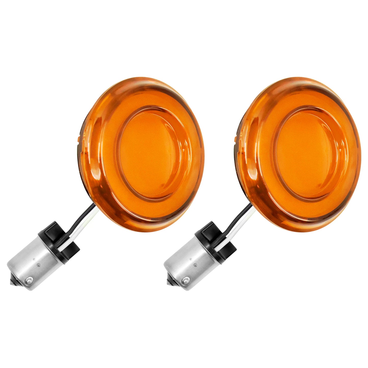 Mactions Motorcycle Orange LED Bullet Turn Signal Light