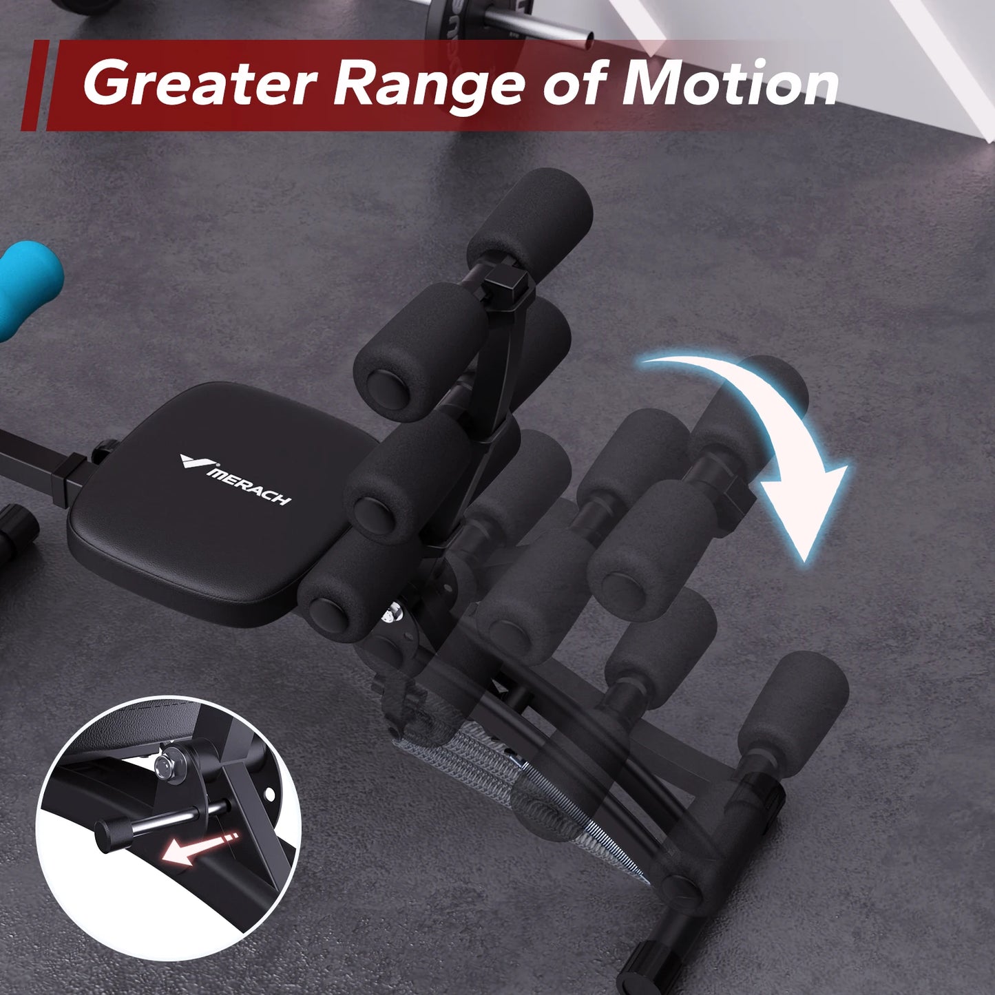 Merach Adjustable Multi-Functional Ab Machine Workout Bench