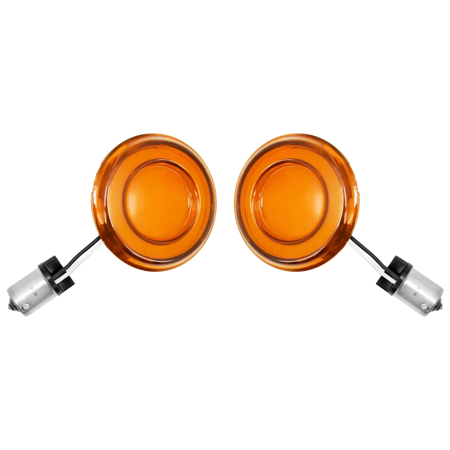 Mactions Motorcycle Orange LED Bullet Turn Signal Light