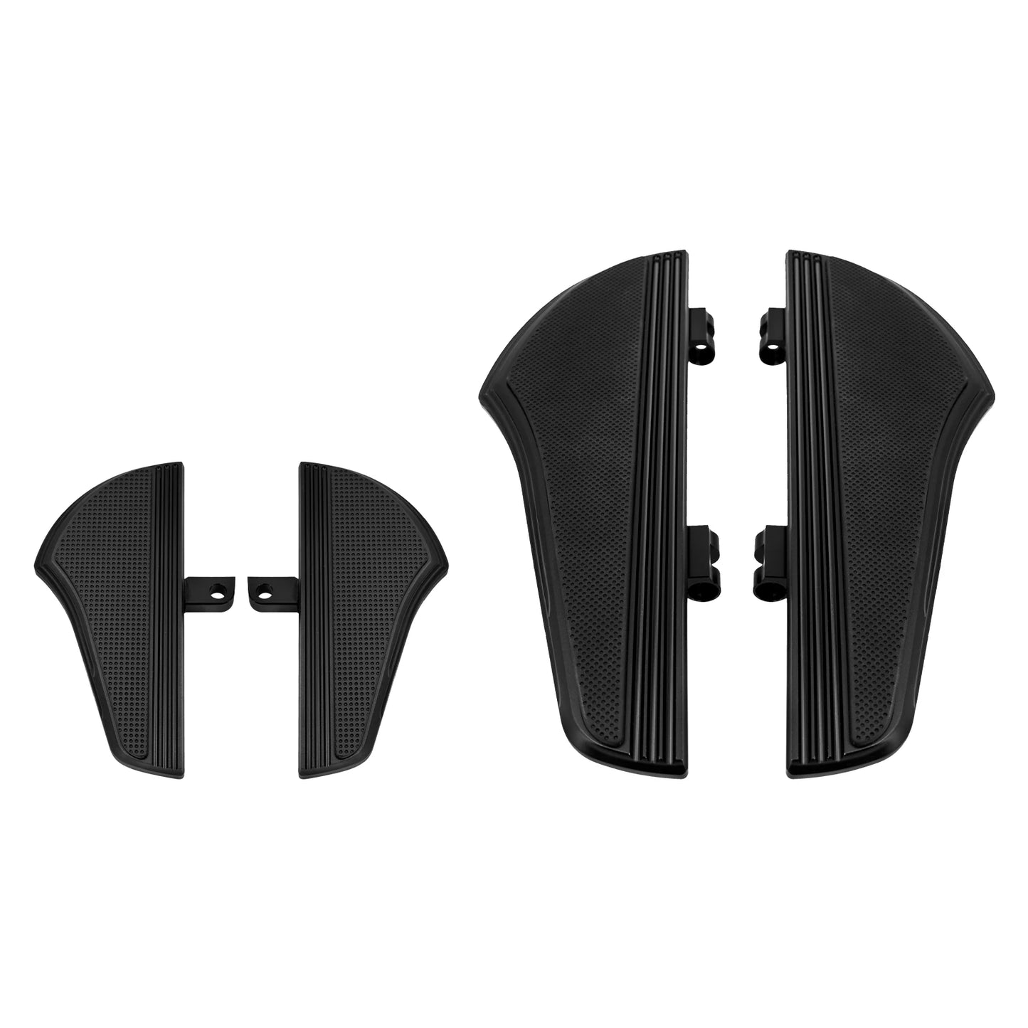 Mactions Black Defiance Floorboards For Harley Road Glide