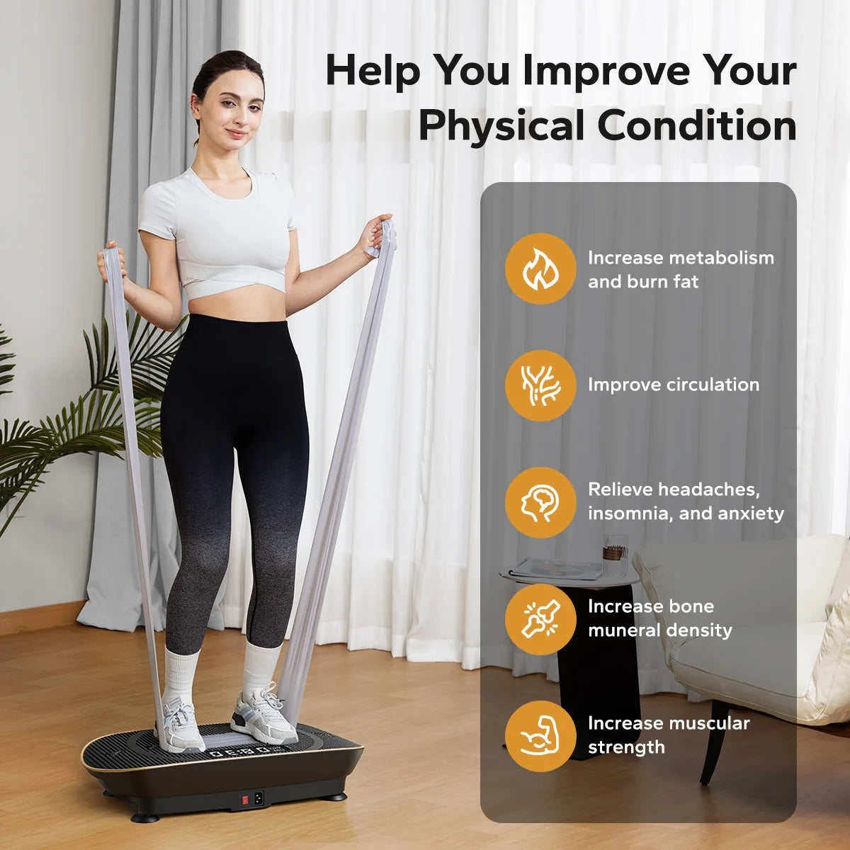 Merach Vibration Plate Exercise For Whole Body Workout