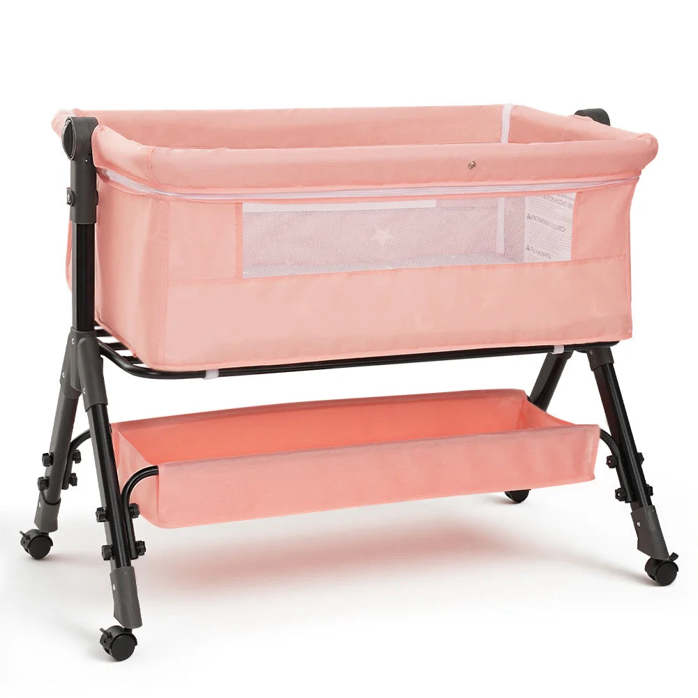 Portable 3 In 1 Foldable Baby Bassinet Bedside Sleeper Crib
