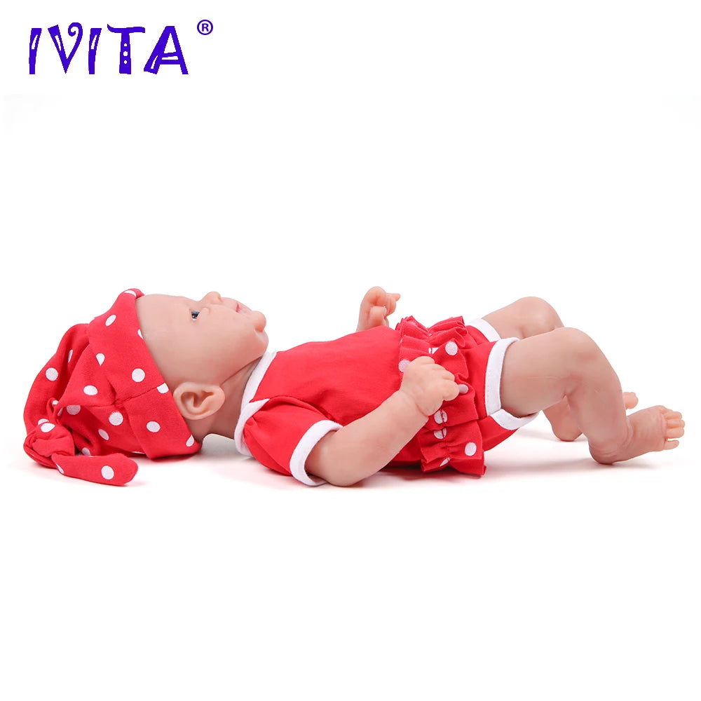 IVITA Full Body Silicone Bebe Reborn Doll Lifelike Baby