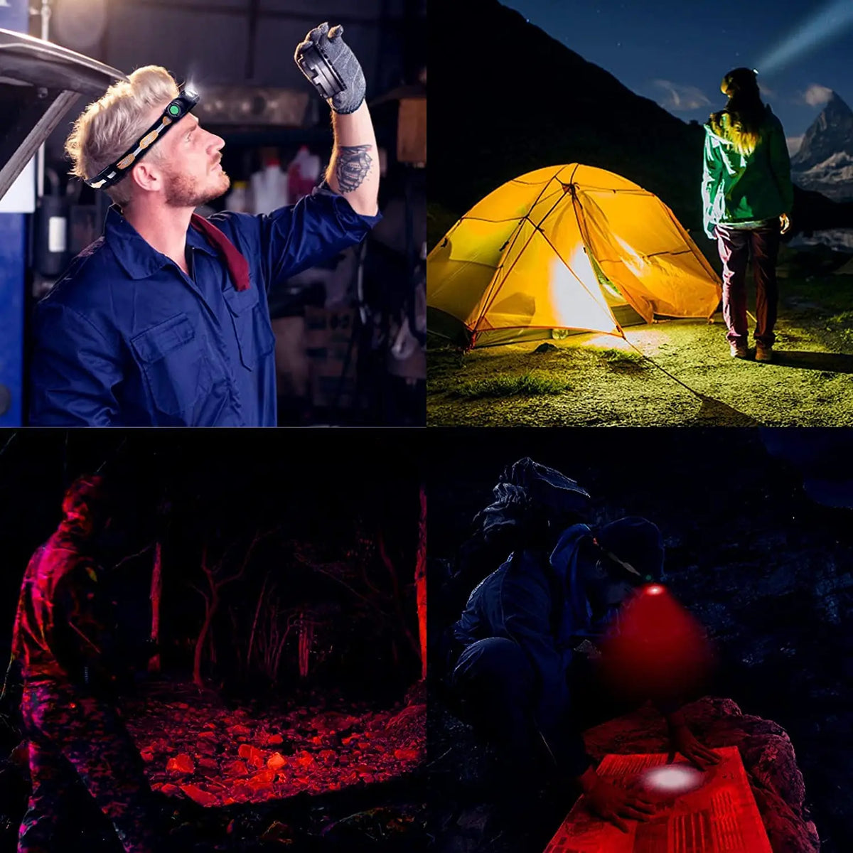 Sofirn H25LR LED Rechargeable Headlamp 1200 Lumens White And Red Light