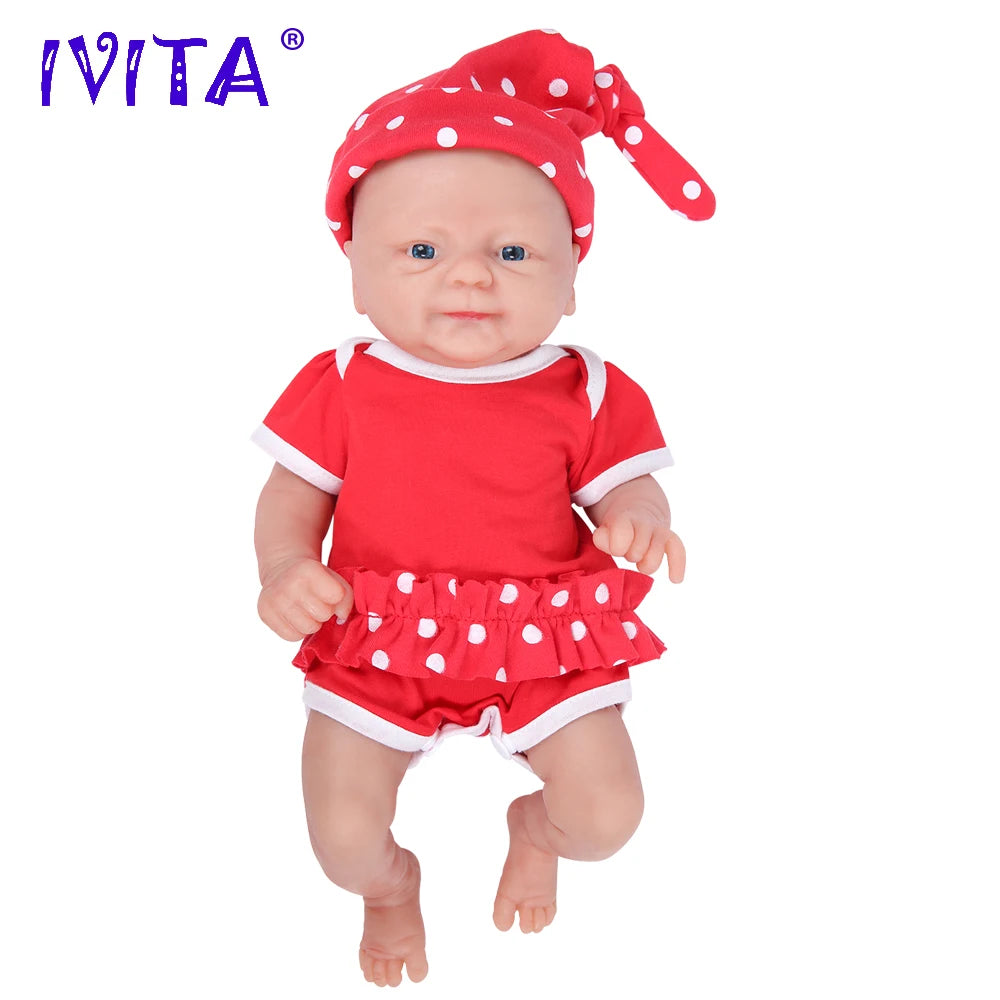 IVITA Full Body Silicone Bebe Reborn Doll Lifelike Baby