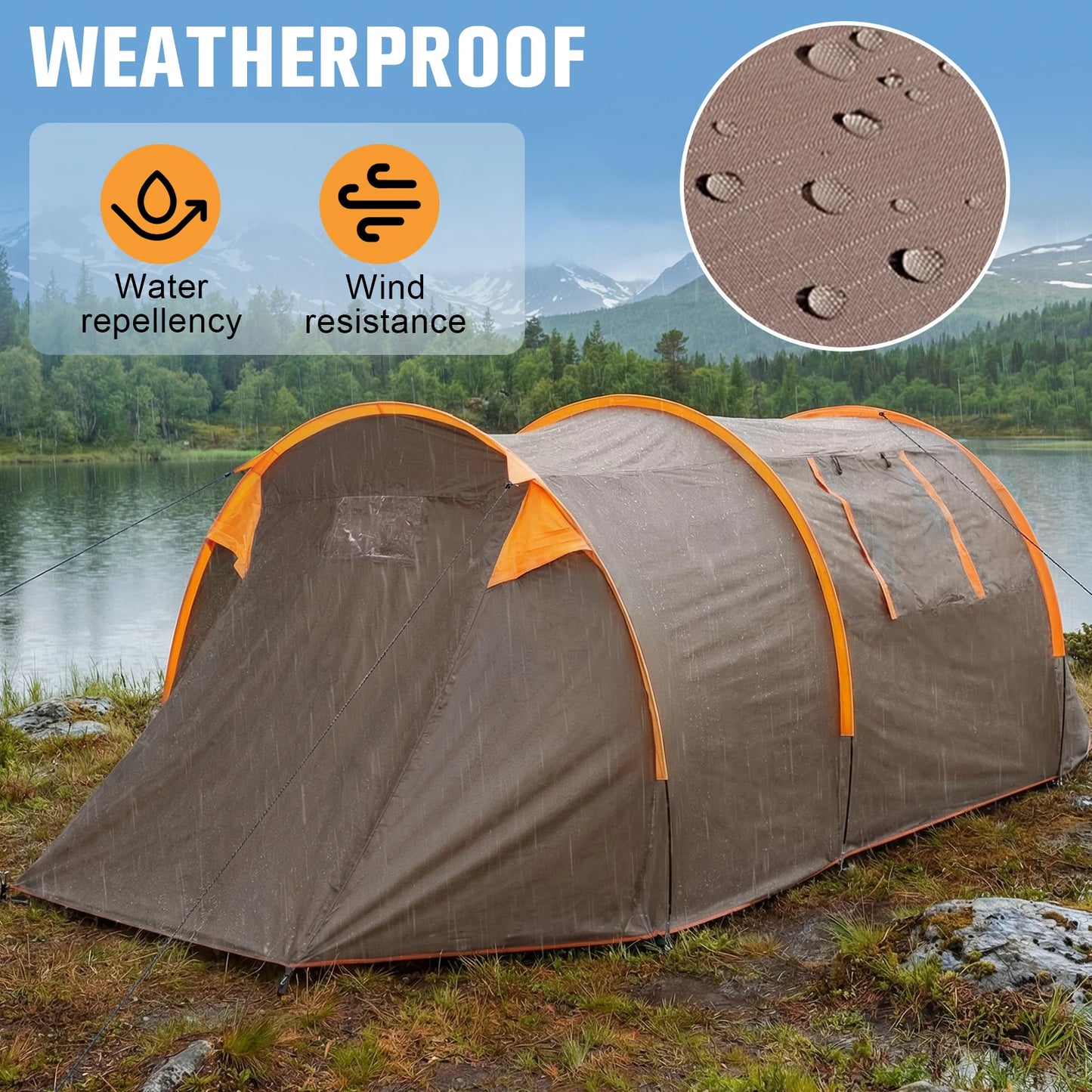 NovaSphere Oxford 2 Person Backpacking Tent Windproof Waterproof
