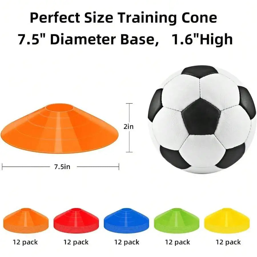 Agile Soccer Cones With Bags And Brackets For Sports Training
