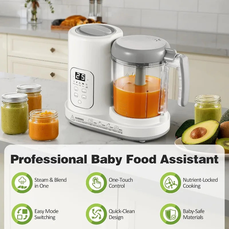 Baby Food Maker Steamer Blender 4 In 1 Puree Blends