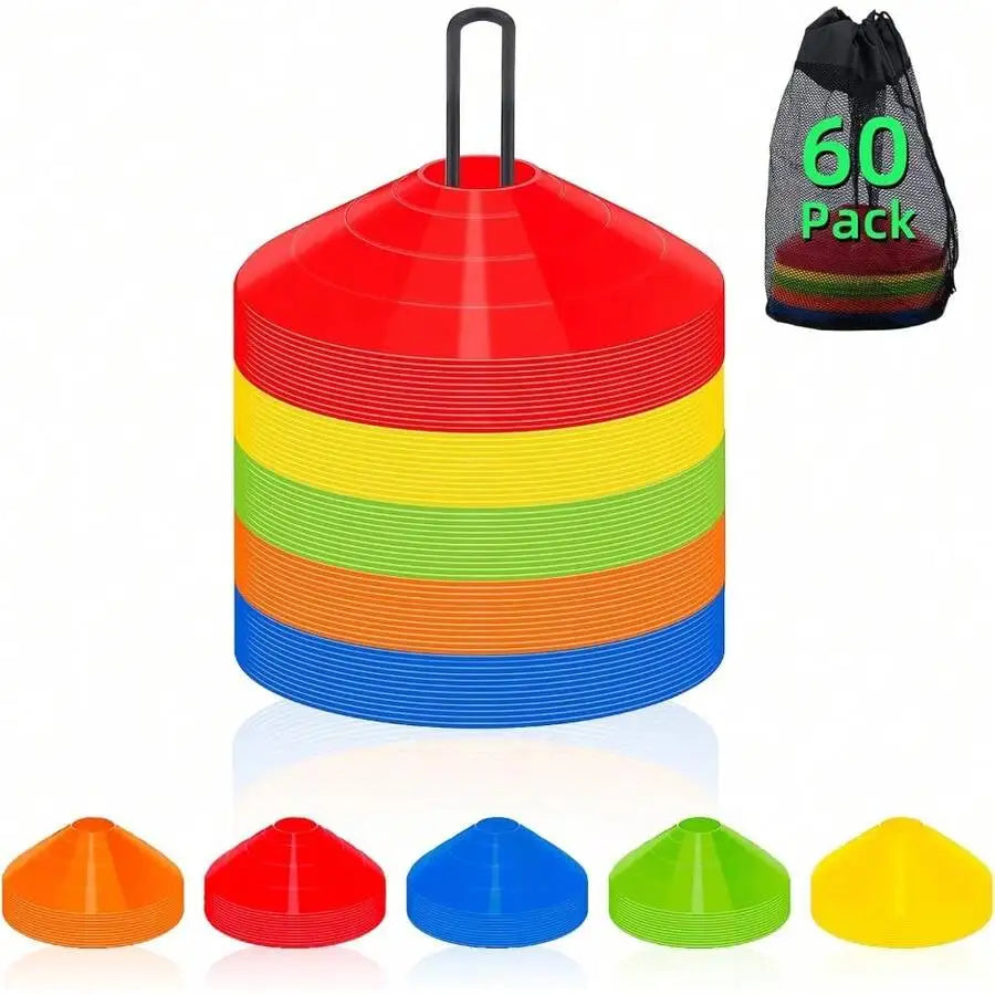 Agile Soccer Cones With Bags And Brackets For Sports Training