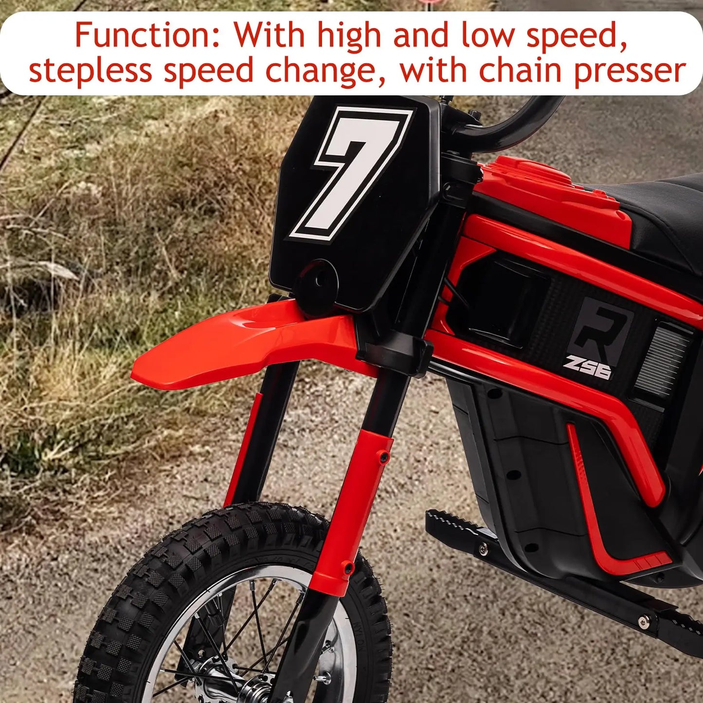 HiMISS 24V Kids Electric Dirt Bike All Terrain Ride On