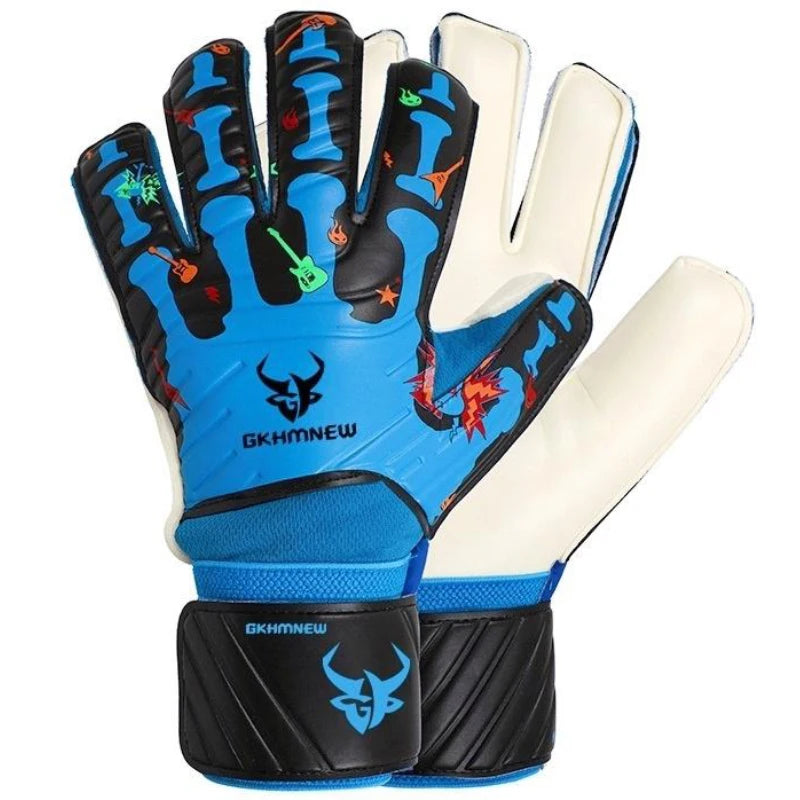 GKHMNEW CN Goalkeeper Gloves Fingersave Breathable 4mm Latex Soccer