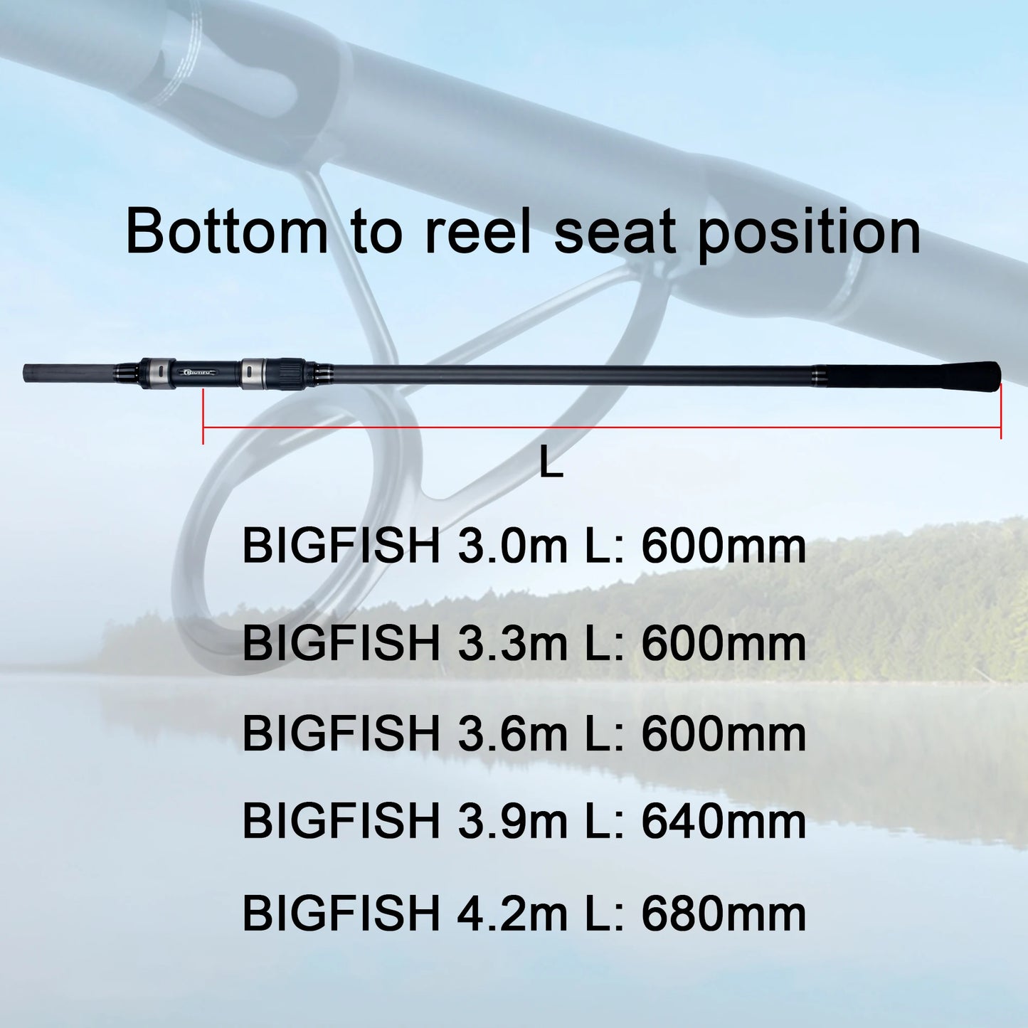 BIUTIFU BigFish Carp Surfcasting Rod T800 Carbon 40 to 200g