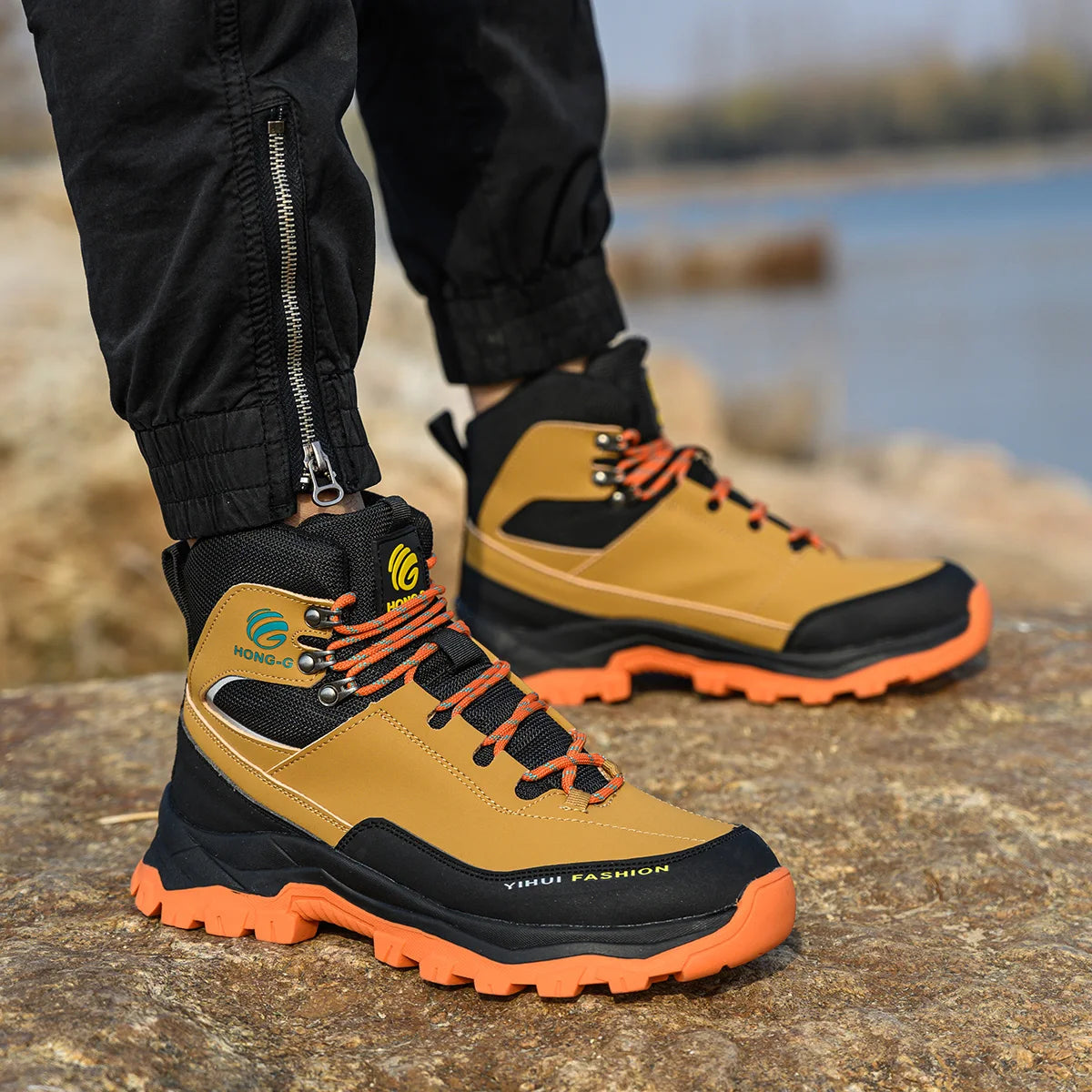 VEIGAR Men Protective Work Safety Shoes Breathable Anti Puncture Boots