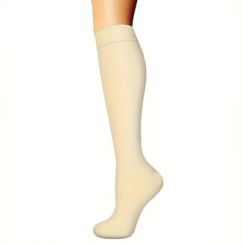 Women's Knee-High Nylon Compression Socks Animal Pattern