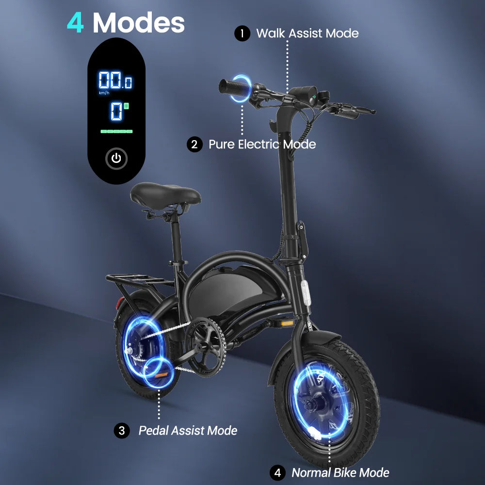 DYU D3F Folding Electric Bike 500W Peak Motor