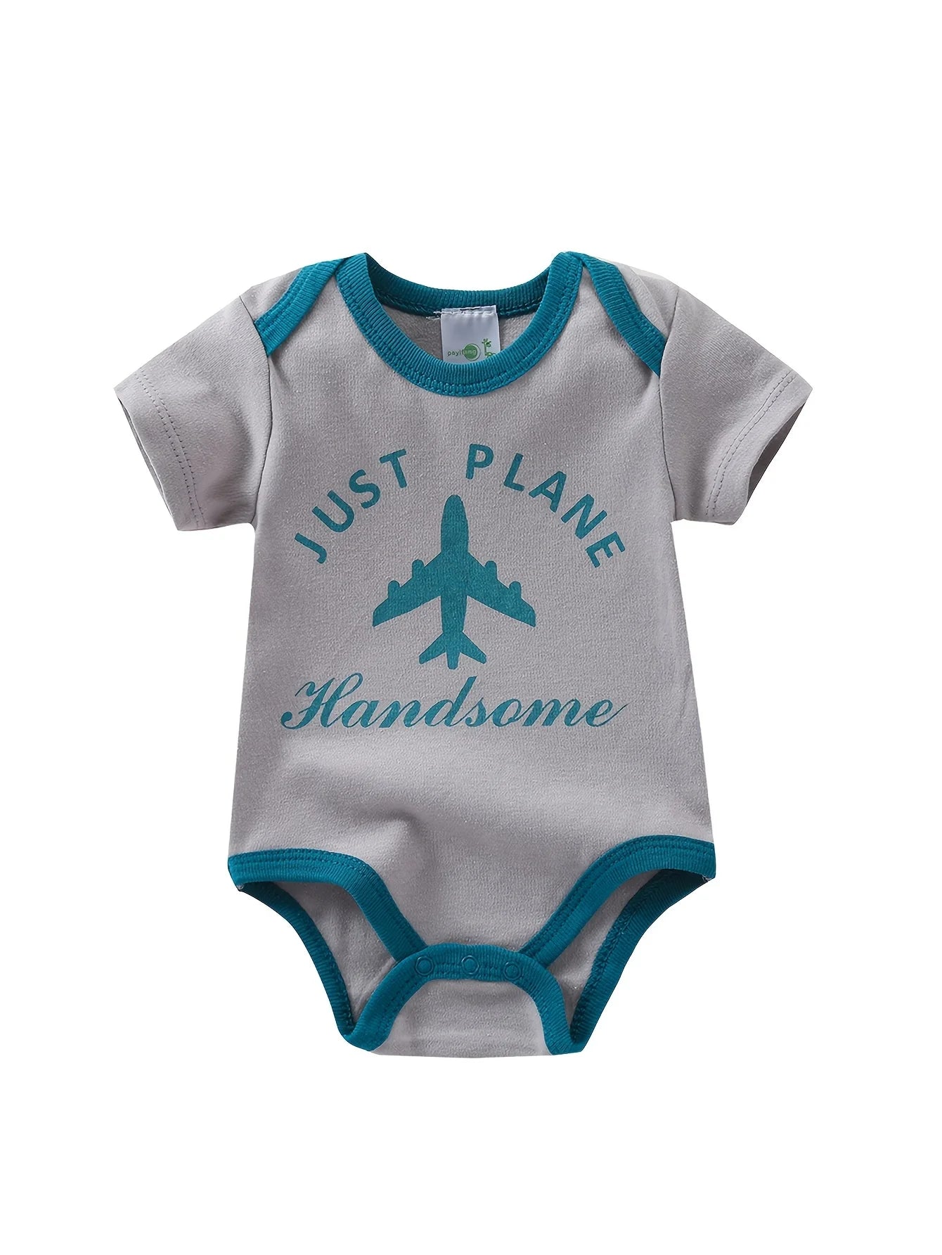 Baby Boy Triangle Rompers Five Piece Set With Bow Tie