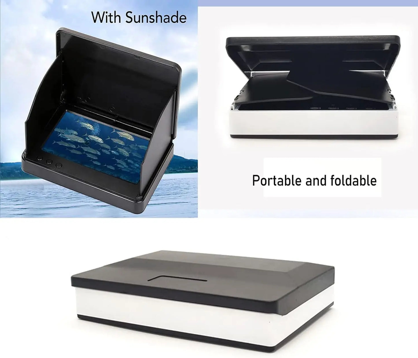 Underwater Fishing Camera With IPS Monitor 1000TVL IP68 Waterproof