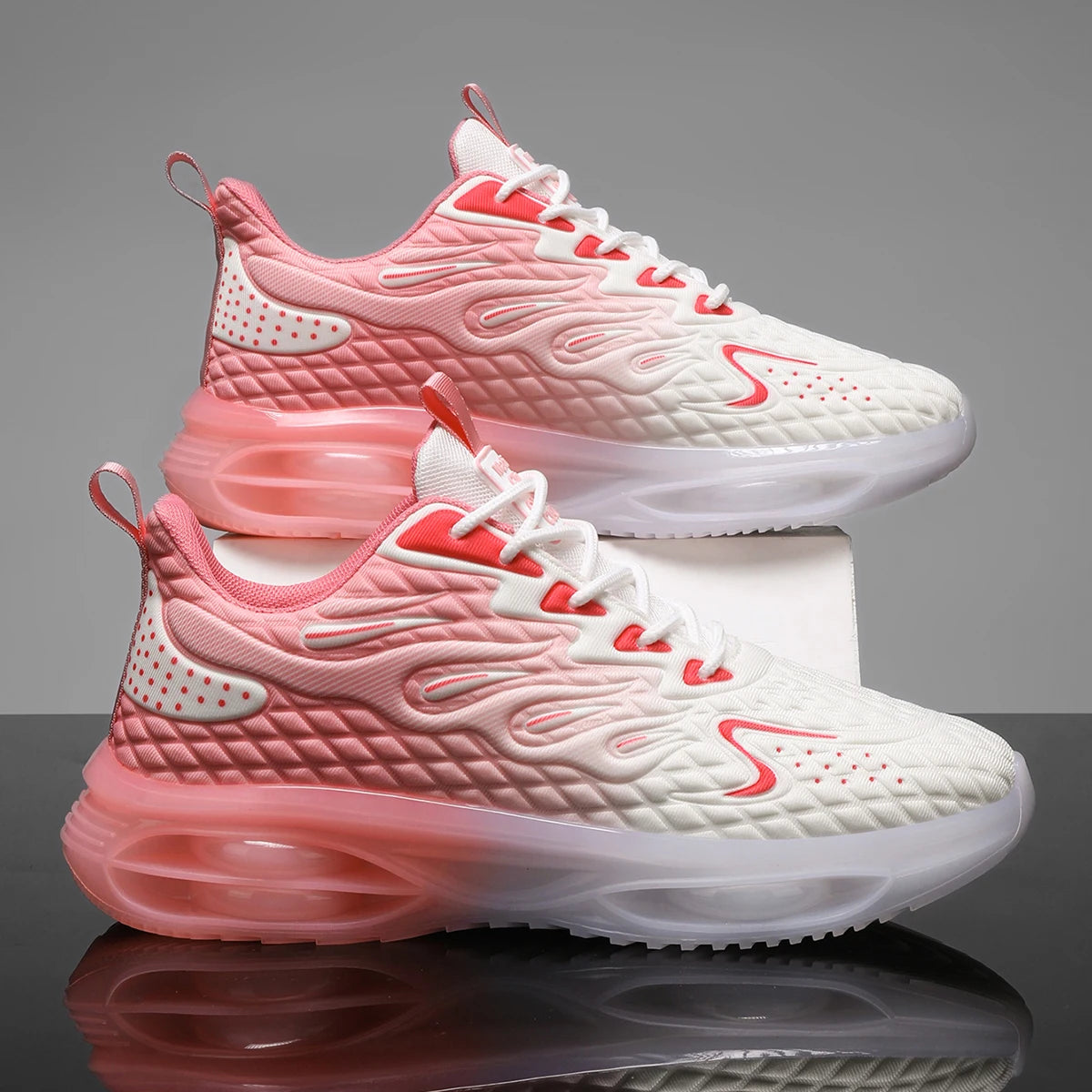 Unisex Mesh Casual Shoes Lightweight Breathable Non Slip Running Shoes
