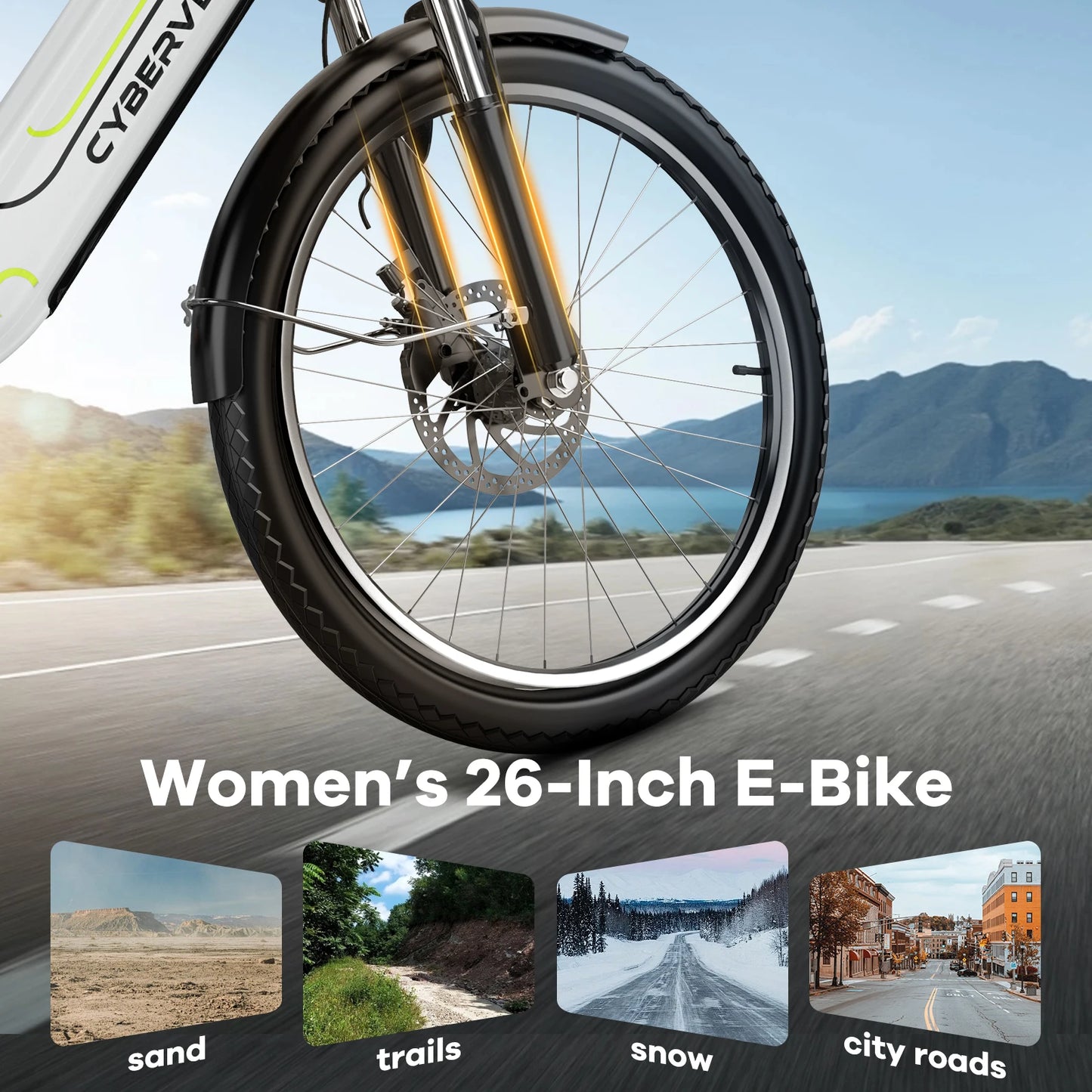 Cbvelo 17 Inch Electric Bike For Adults With Removable Battery