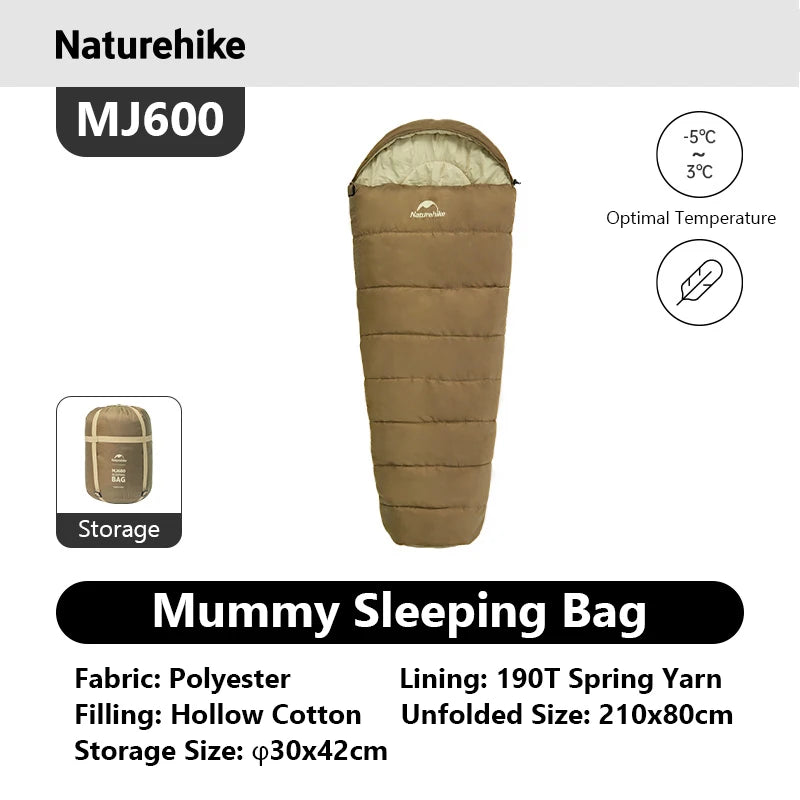 Naturehike Mummy Sleeping Bag Ultra Winter Warm Adult