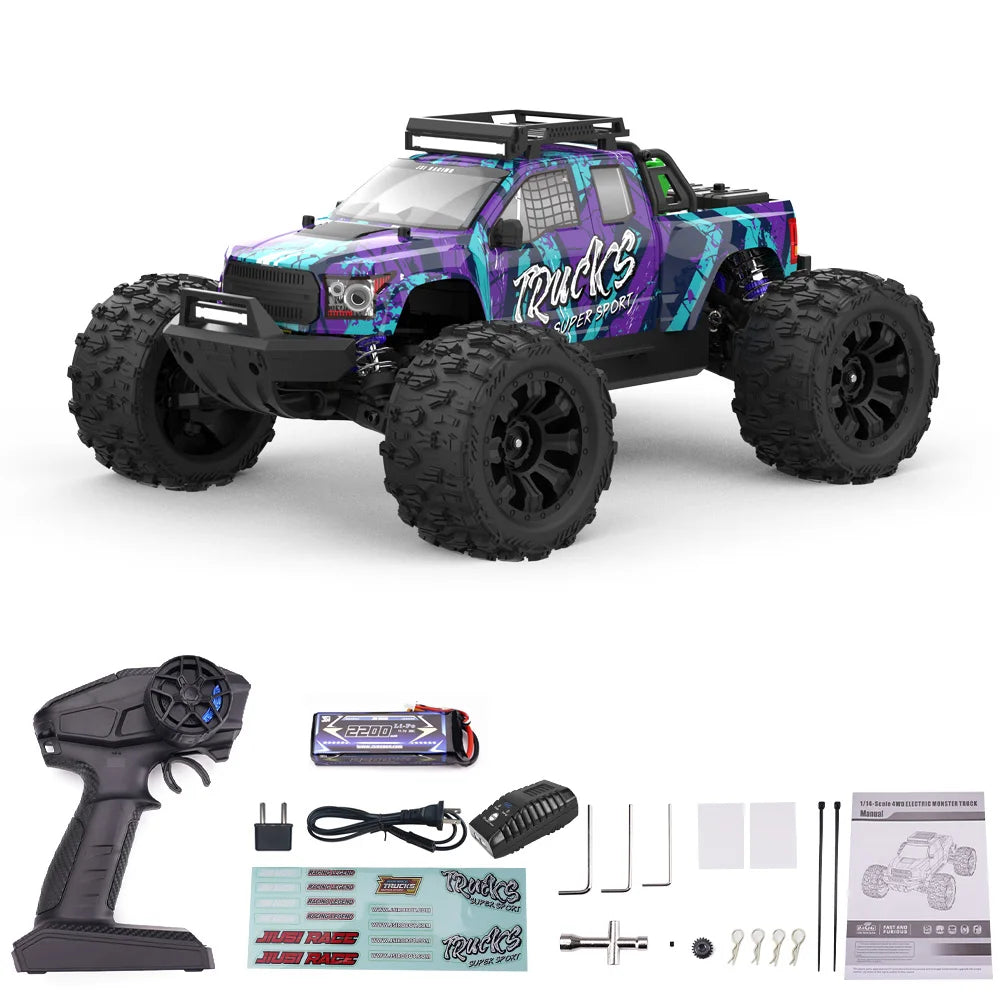 1to14 Brushless RC Truck PT14R 4X4 Remote Control Car 50MPH