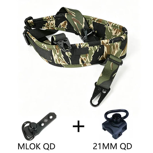 Tactical 1/2 Point Crossbody Rope Rifle Strap Nylon Sling
