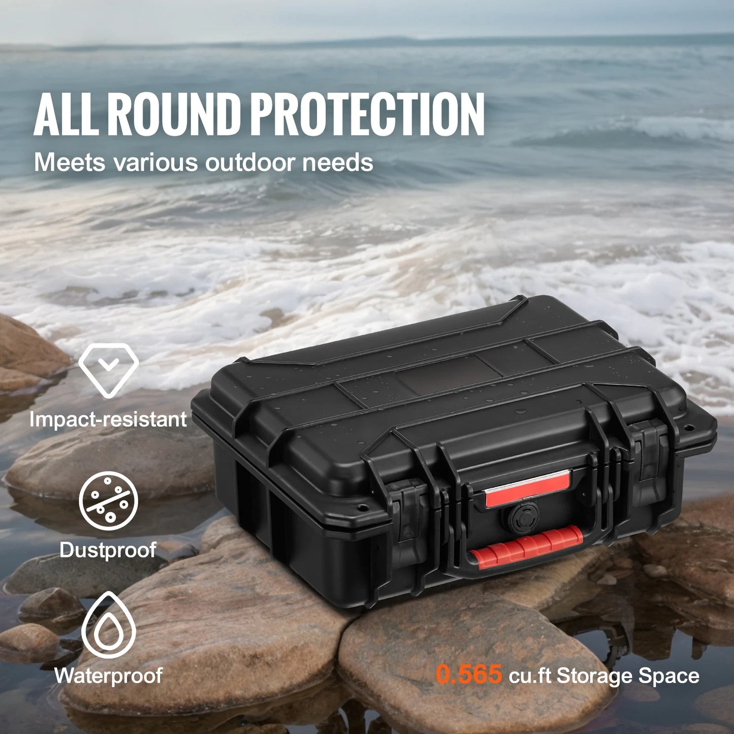SucceBuy IP67 Weatherproof Heavy Duty Protective Case With Foam