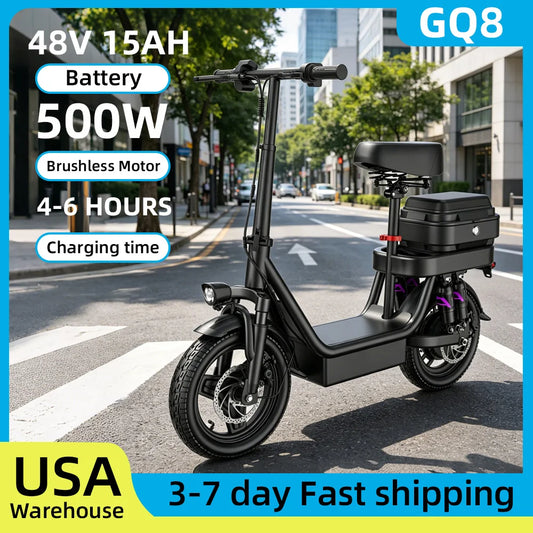 UPlee GQ8 Folding Electric Bike 48V 15AH Battery