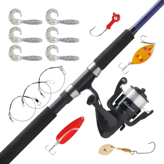 Catch More Fish Spinning Reel And Rod Combo Kit Freshwater