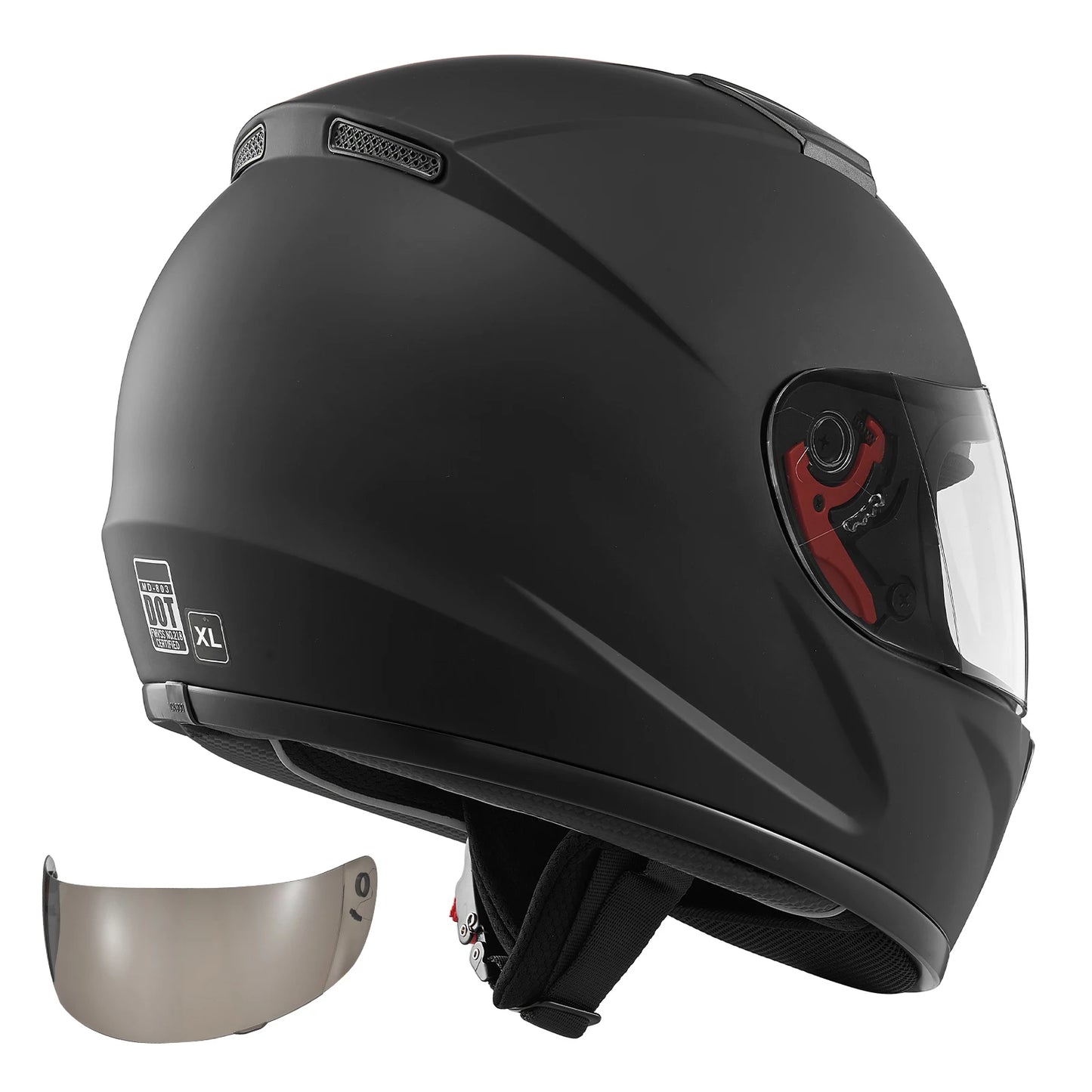 Mezokic Adult Full Face Motorcycle Helmet With Clear Visor Dot Approved
